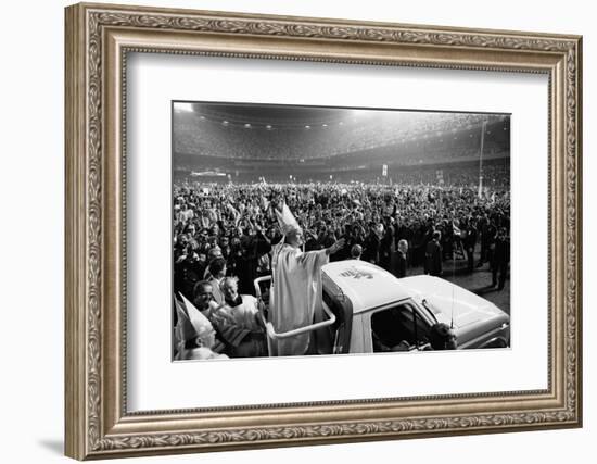 Pope John Paul II's first U.S. visit at Yankee Stadium, 1979-Thomas J. O'halloran-Framed Photographic Print