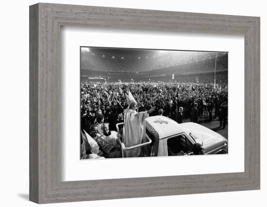 Pope John Paul II's first U.S. visit at Yankee Stadium, 1979-Thomas J. O'halloran-Framed Photographic Print