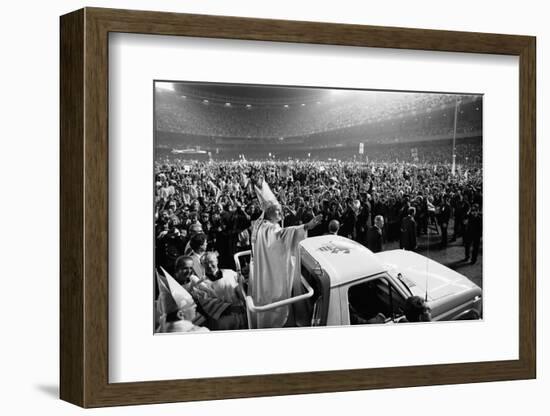 Pope John Paul II's first U.S. visit at Yankee Stadium, 1979-Thomas J. O'halloran-Framed Photographic Print