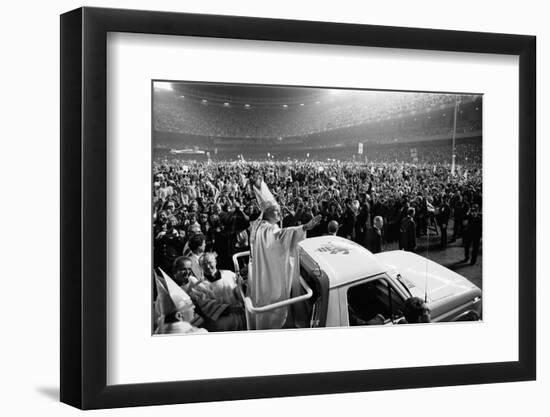 Pope John Paul II's first U.S. visit at Yankee Stadium, 1979-Thomas J. O'halloran-Framed Photographic Print