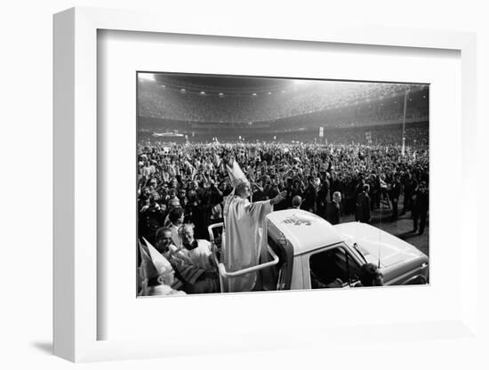 Pope John Paul II's first U.S. visit at Yankee Stadium, 1979-Thomas J. O'halloran-Framed Photographic Print