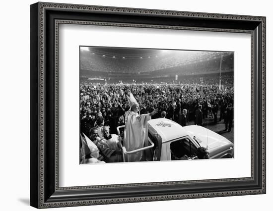 Pope John Paul II's first U.S. visit at Yankee Stadium, 1979-Thomas J. O'halloran-Framed Photographic Print