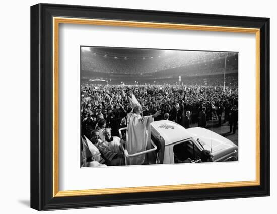 Pope John Paul II's first U.S. visit at Yankee Stadium, 1979-Thomas J. O'halloran-Framed Photographic Print