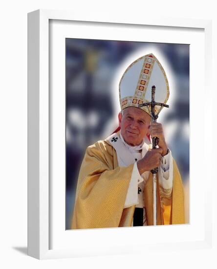 Pope John Paul II-null-Framed Art Print