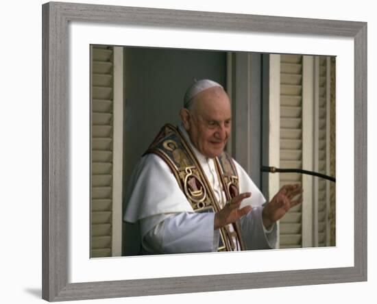 Pope John Xxiii During Ecumenical Council-null-Framed Premium Photographic Print