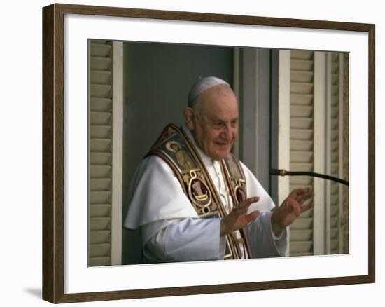 Pope John Xxiii During Ecumenical Council-null-Framed Premium Photographic Print