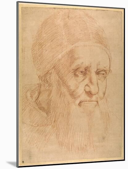 Pope Julius II, after a Cartoon by Raphael-Raphael-Mounted Giclee Print