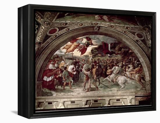 Pope Leo I (C.390-461) Repulsing Attila (C.406-453) 1511-14-Raphael-Framed Premier Image Canvas