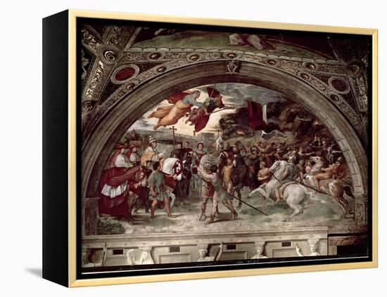 Pope Leo I (C.390-461) Repulsing Attila (C.406-453) 1511-14-Raphael-Framed Premier Image Canvas