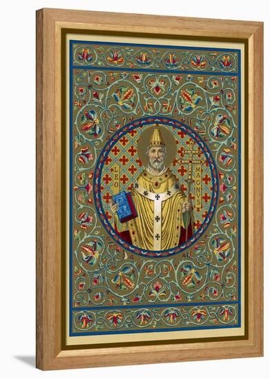 Pope Leo I "The Great" Pope and Saint Opposed Heretics Menaced by Attila the Hun-null-Framed Premier Image Canvas
