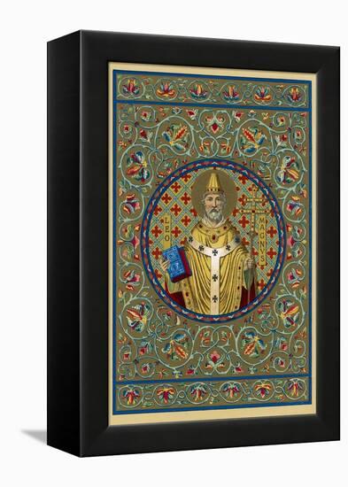 Pope Leo I "The Great" Pope and Saint Opposed Heretics Menaced by Attila the Hun-null-Framed Premier Image Canvas