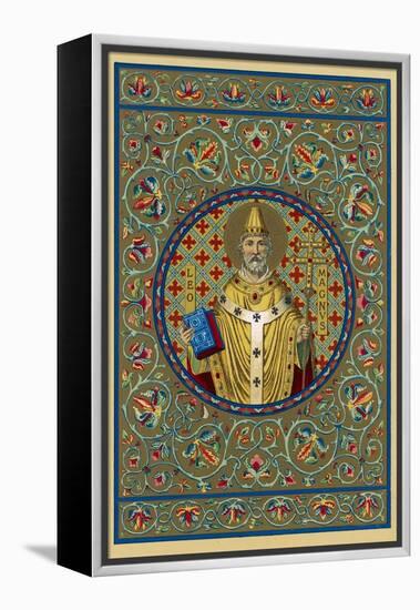 Pope Leo I "The Great" Pope and Saint Opposed Heretics Menaced by Attila the Hun-null-Framed Premier Image Canvas