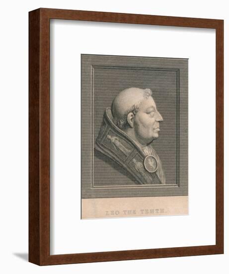 Pope Leo X (1475-1521), born Giovanni di Lorenzo de' Medici, c1830-Unknown-Framed Giclee Print