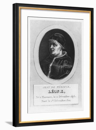 Pope Leo X, Giovanni Di Lorenzo De Medici-null-Framed Giclee Print
