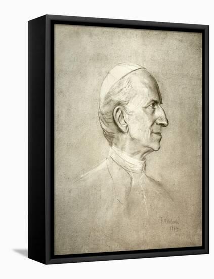 Pope Leo XIII-Franz Seraph von Lenbach-Framed Premier Image Canvas