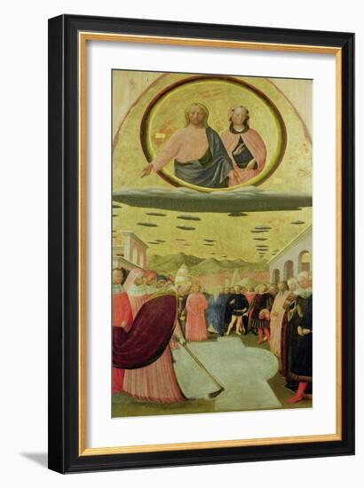 Pope Liberius Founding the Basilica of Santa Maria Della Neve-Tommaso Masolino Da Panicale-Framed Giclee Print