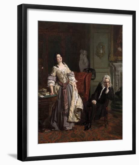 Pope Makes Love To Lady Mary Wortley Montagu-William Powell Frith-Framed Premium Giclee Print