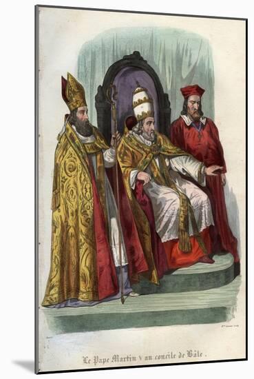 Pope Martin V at the Council of Basel 1431-Stefano Bianchetti-Mounted Giclee Print