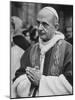 Pope Paul Vi, Officiating at Ash Wednesday Service in Santa Sabina Church-Carlo Bavagnoli-Mounted Photographic Print