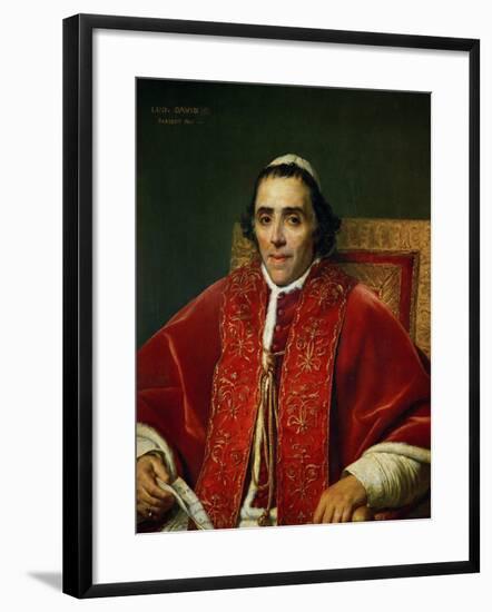 Pope Pius VII (1742-1823)-Jacques-Louis David-Framed Giclee Print