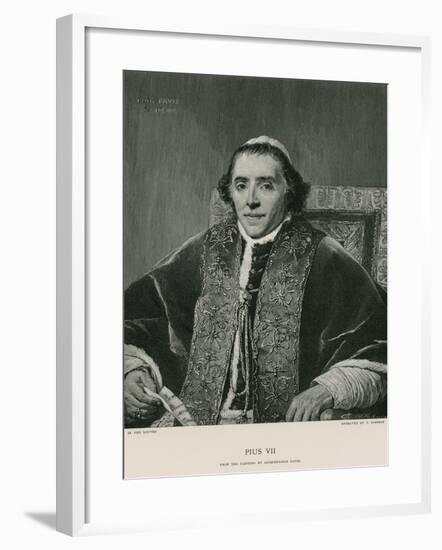 Pope Pius VII-Jacques-Louis David-Framed Giclee Print