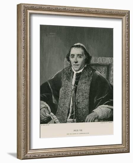 Pope Pius VII-Jacques-Louis David-Framed Giclee Print