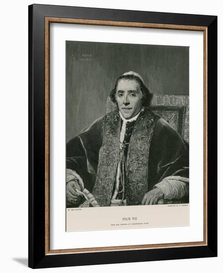 Pope Pius VII-Jacques-Louis David-Framed Giclee Print