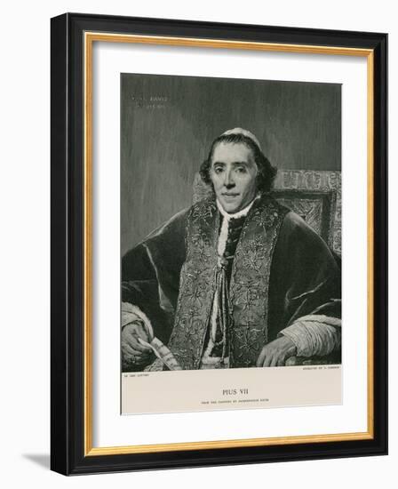 Pope Pius VII-Jacques-Louis David-Framed Giclee Print