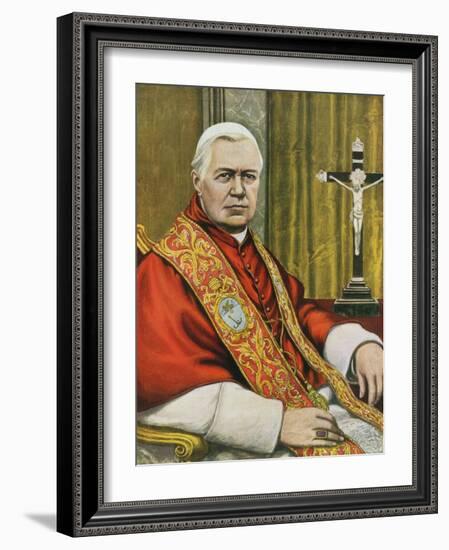 Pope Pius X-Tancredi Scarpelli-Framed Giclee Print