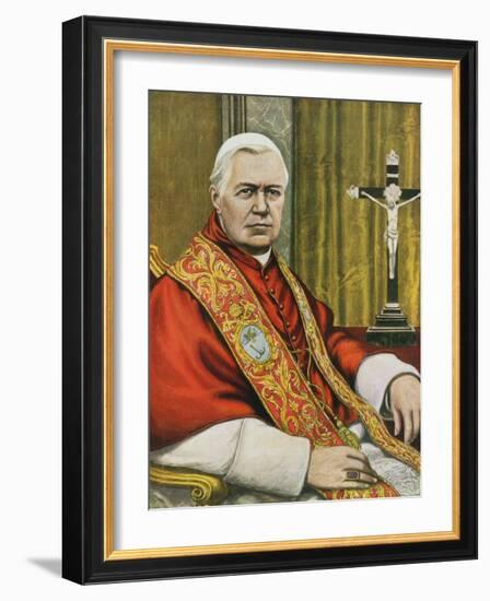 Pope Pius X-Tancredi Scarpelli-Framed Giclee Print