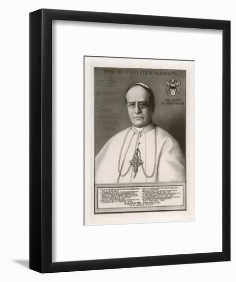 Pope Pius XI-Rene Godard-Framed Art Print