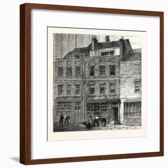 Pope's House Plough Court Lombard Street 1860 London-null-Framed Giclee Print