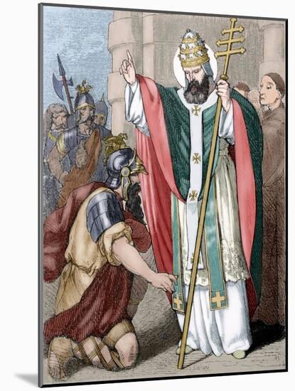 Pope Saint Leo I (390-461), Italy-null-Mounted Giclee Print