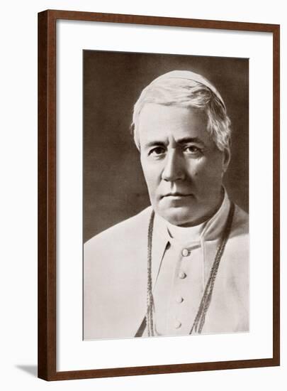 Pope Saint Pius X, 1835 – 1914, from La Esfera, 1914-null-Framed Giclee Print