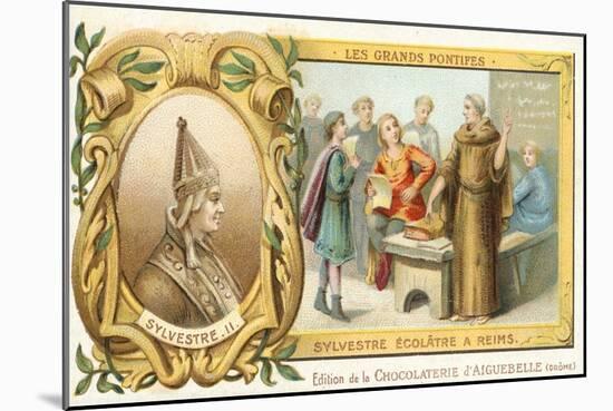 Pope Sylvester II as a Schoolmaster in Reims, 10th Century-null-Mounted Giclee Print