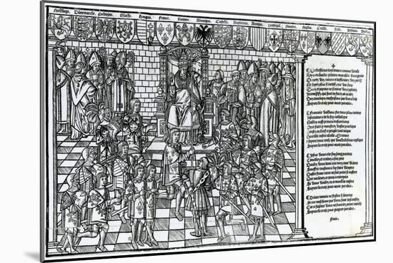 Pope Urban II Presiding over the Council of Clermont in 1095-null-Mounted Giclee Print