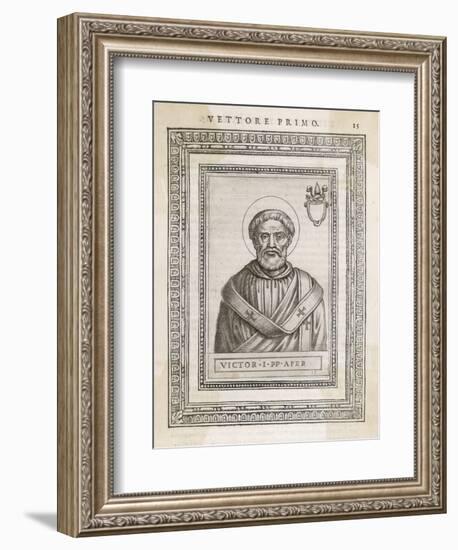 Pope Victor I Pope and Saint-Cavallieri-Framed Art Print