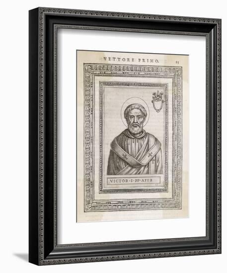 Pope Victor I Pope and Saint-Cavallieri-Framed Art Print