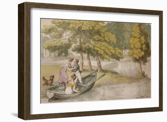 Popes Villa, Twickenham: The Outing, c1819-Thomas Rowlandson-Framed Giclee Print