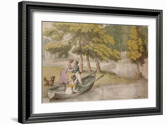 Popes Villa, Twickenham: The Outing, c1819-Thomas Rowlandson-Framed Giclee Print