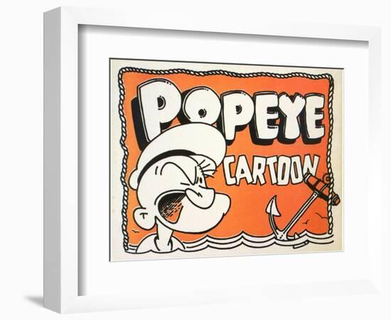 Popeye Cartoon, 1937-null-Framed Premium Giclee Print