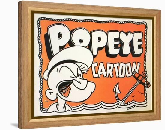 Popeye Cartoon, 1937-null-Framed Stretched Canvas
