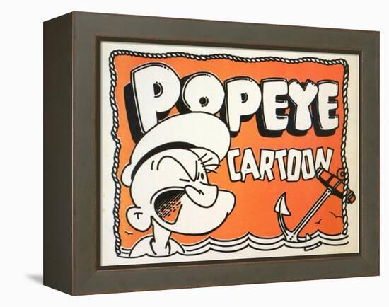 Popeye Cartoon, 1937-null-Framed Stretched Canvas