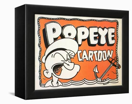 Popeye Cartoon, 1937-null-Framed Stretched Canvas