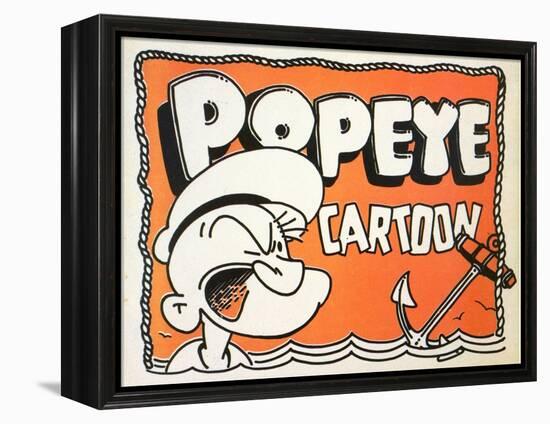 Popeye Cartoon, 1937-null-Framed Stretched Canvas