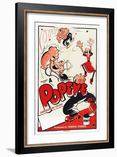 Popeye (Left)-null-Framed Art Print