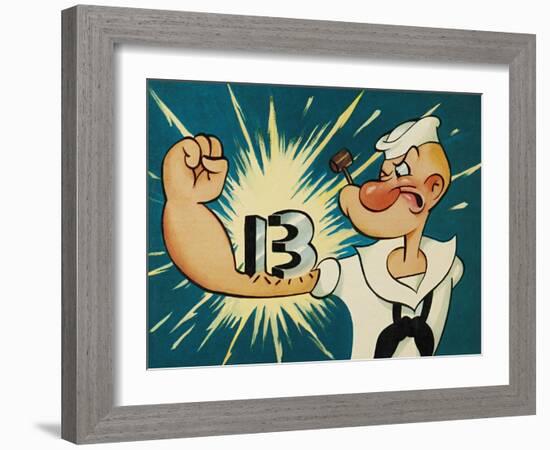 Popeye the Sailor, 1960-null-Framed Giclee Print