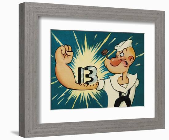 Popeye the Sailor, 1960-null-Framed Giclee Print