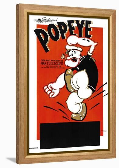 Popeye-null-Framed Stretched Canvas