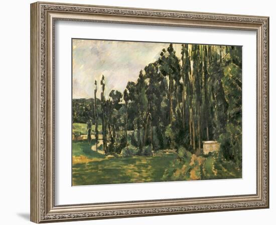 Poplars, 1879-1880-Paul Cézanne-Framed Giclee Print